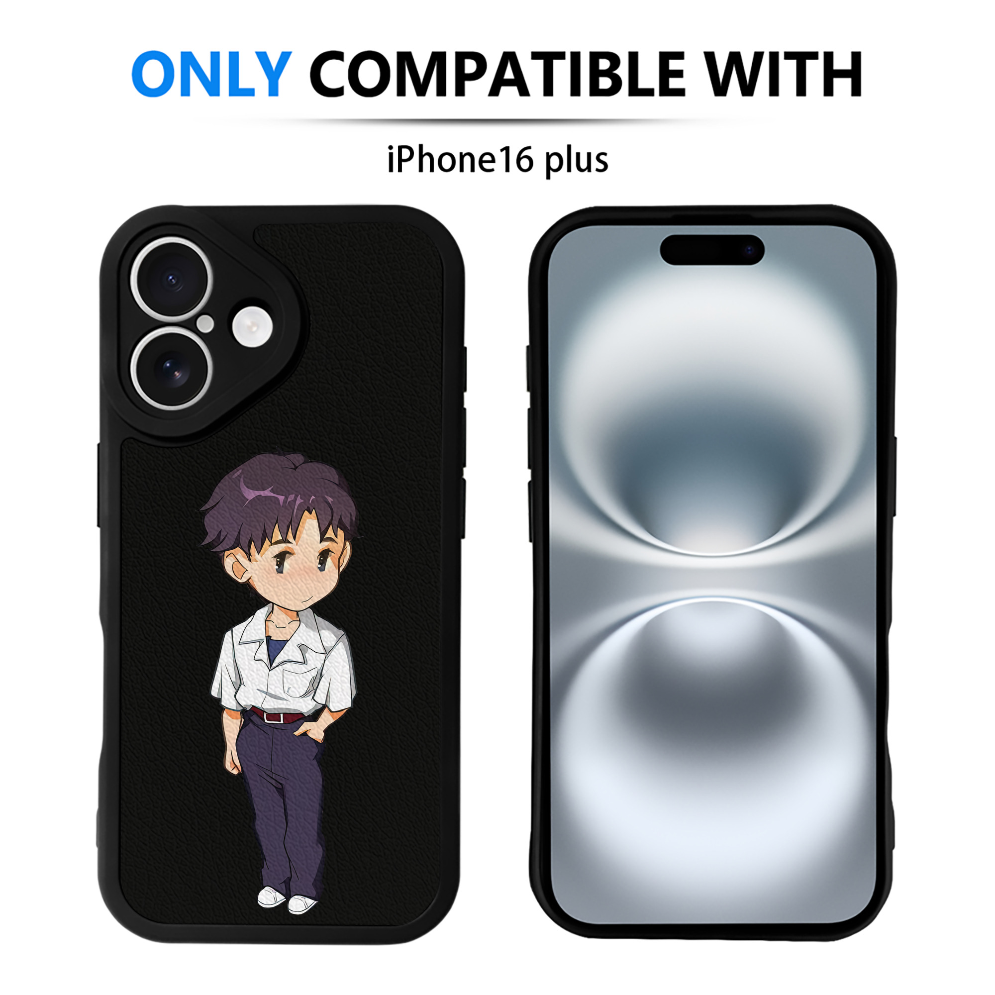 （画像用） EVA 新世紀エヴァンゲリオン 【iPhone 16シリーズ対応】シリコンスマホケース（レザー調） 材質：シリコン